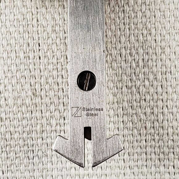 Vintage Stainless Steel 3D Cross Pendant Thick 23" Rope Necklace - Picture 15 of 16